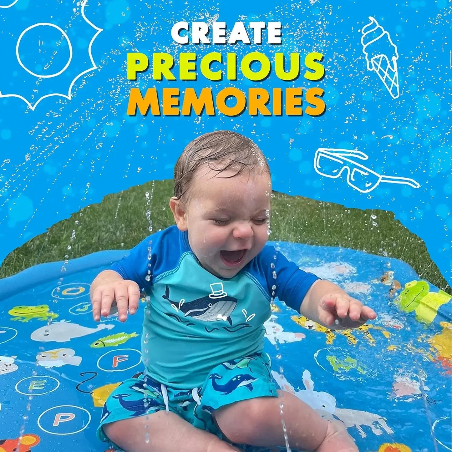 Inflatable Water Spray Mat